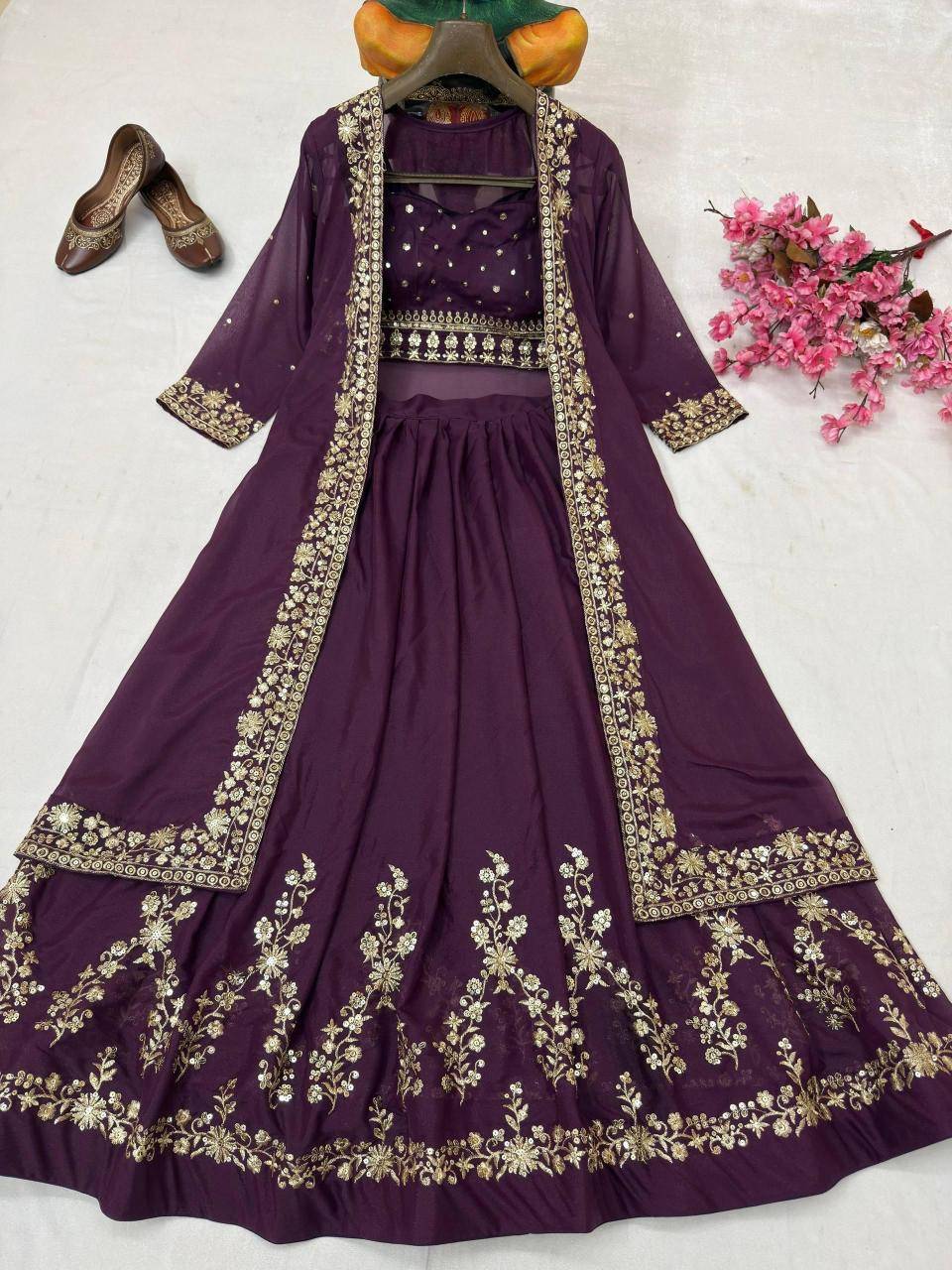INDOWESTERN VF 227 GEORGETTE Lehenga choli bulk order suppliers in pune
